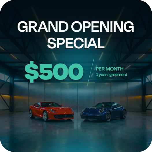 Grand Opening Special: $500 per month with a 1 year agreement